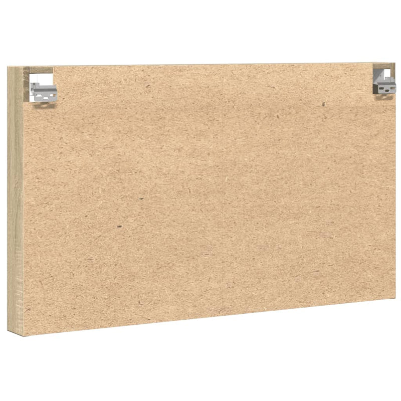 Vitrinenschrank Sonoma-Eiche 100x8,5x58 cm Holzwerkstoff