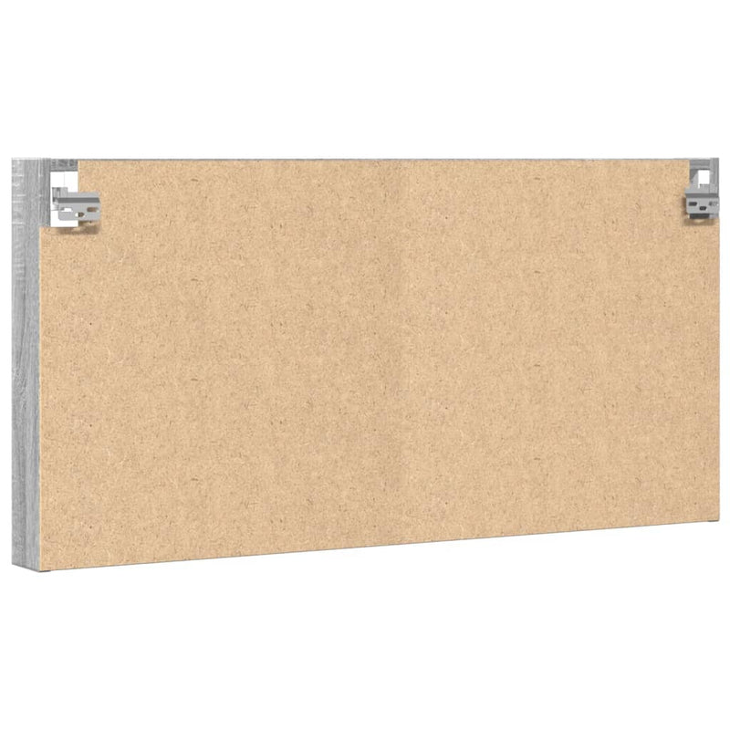 Vitrinenschrank Grau Sonoma 100x8,5x50 cm Holzwerkstoff