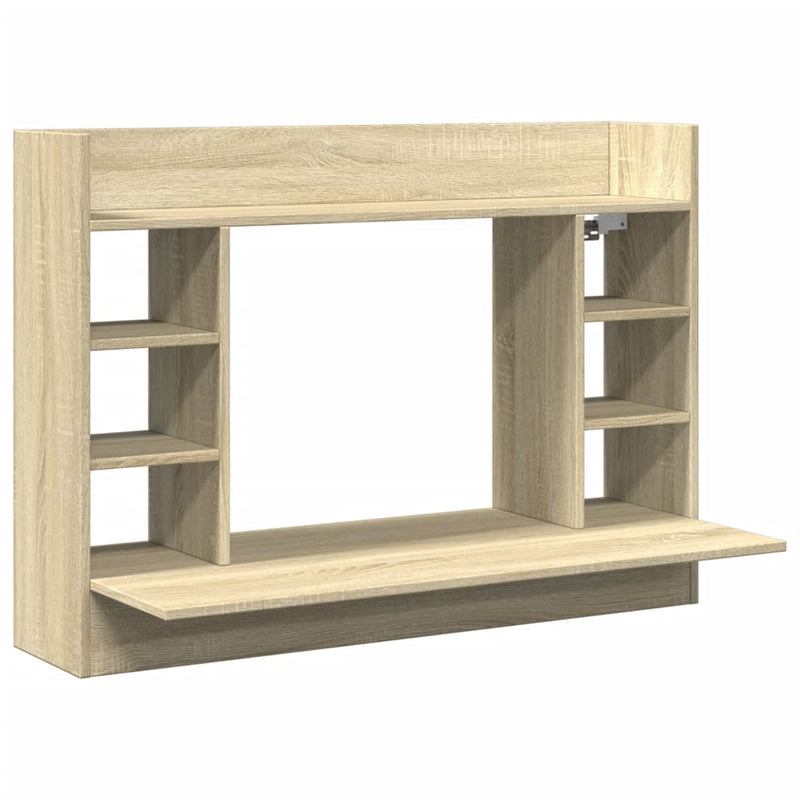 Wand-Schreibtisch Sonoma Eiche 105x48x75 cm Holzwerkstoff