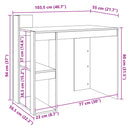 Schreibtisch 103,5X56,5X94 Cm Holzwerkstoff