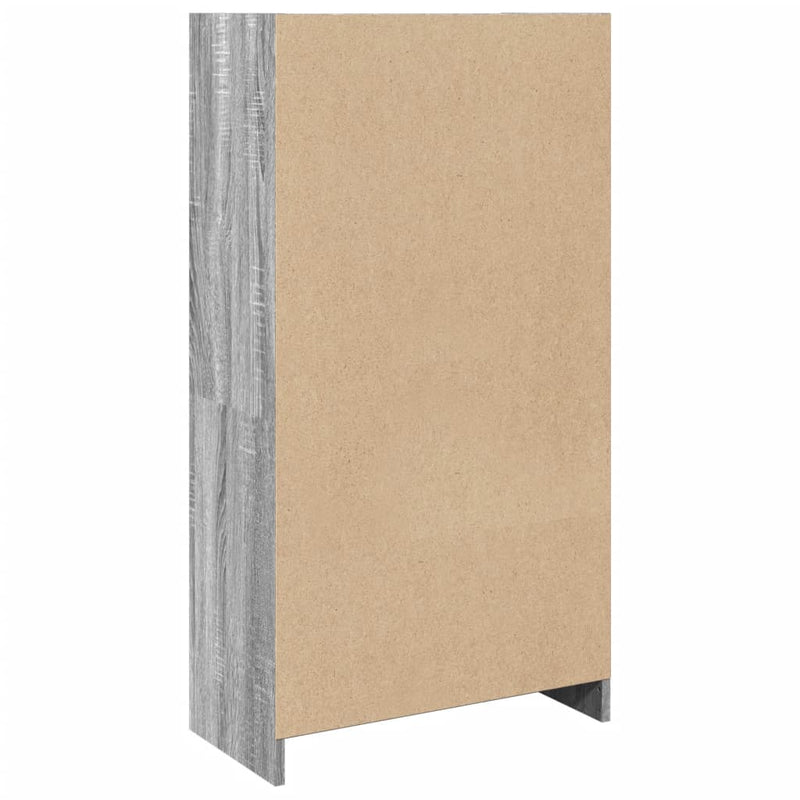 Bücherregal Grau Sonoma 57x28,5x107,5 cm Holzwerkstoff