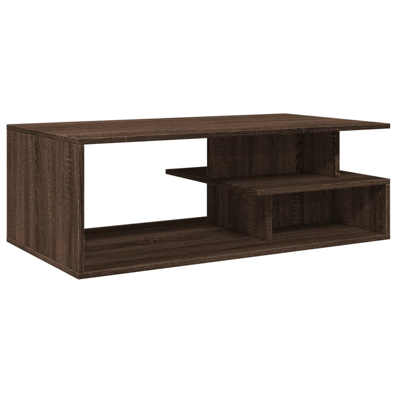 Couchtisch Braun Eichen-Optik 102x55x35 cm Holzwerkstoff