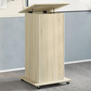 Rednerpult Mit Rollen & Schublade 55X55X107 Cm