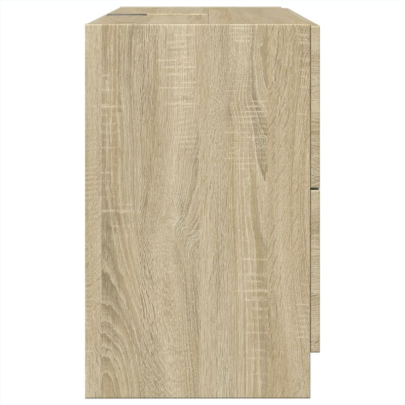 Waschbeckenunterschrank Sonoma-Eiche 78x37x59 cm Holzwerkstoff