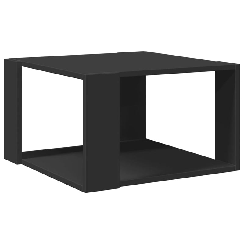 Couchtisch Schwarz 51,5x51,5x30 cm Holzwerkstoff