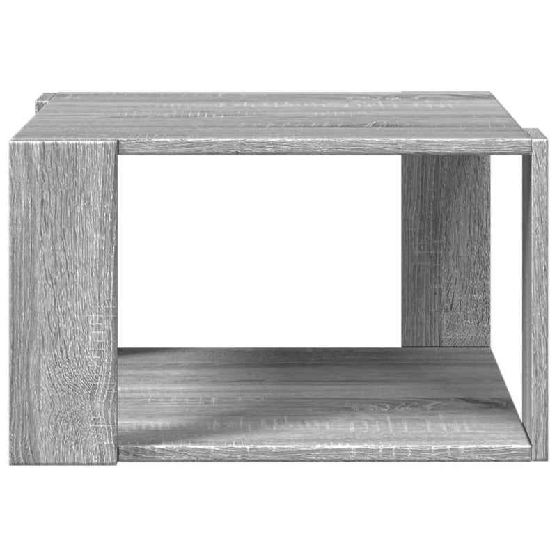 Couchtisch Grau Sonoma-Eiche 51,5x51,5x30 cm Holzwerkstoff