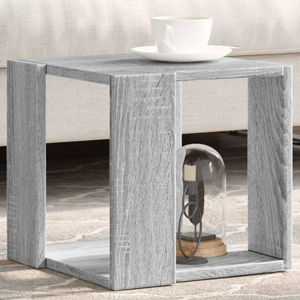 Couchtisch Grau Sonoma-Eiche 32x32x30 cm Holzwerkstoff