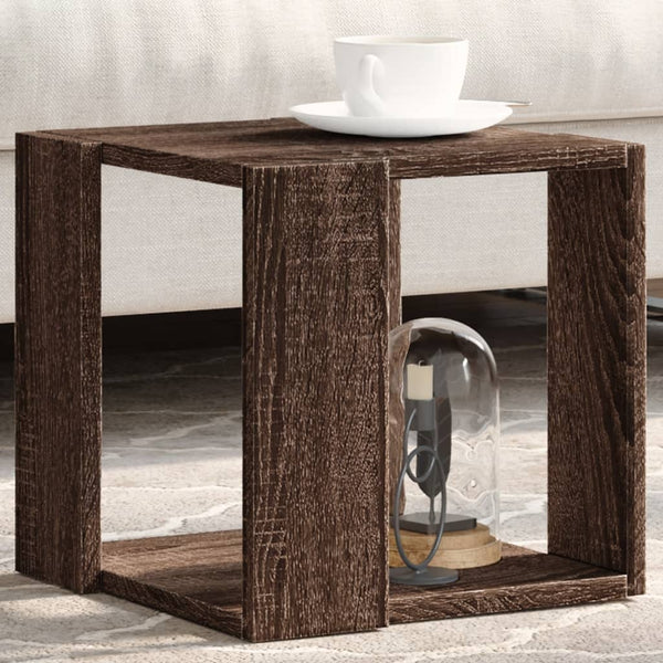 Couchtisch Braun Eichen-Optik 32x32x30 cm Holzwerkstoff