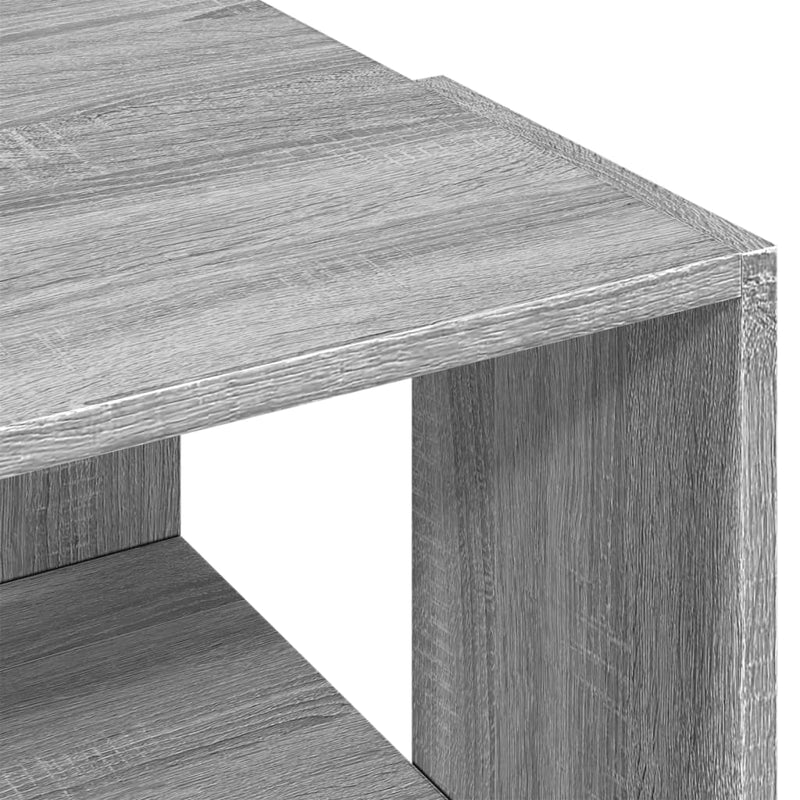 Couchtisch Grau Sonoma-Eiche 89,5x48x30 cm Holzwerkstoff