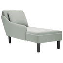 Chaiselongue Mit Kissen Und Rechter Armlehne Samt
