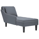 Chaiselongue Mit Kissen Und Rechter Armlehne Samt