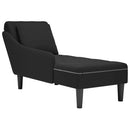 Chaiselongue Mit Kissen Und Rechter Armlehne Samt