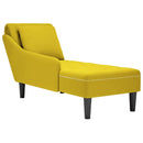 Chaiselongue Mit Kissen Und Rechter Armlehne Samt