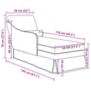 Chaiselongue Mit Nackenrolle Und Rechter Armlehne