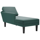 Chaiselongue Mit Kissen Und Rechter Armlehne Samt