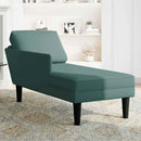 Chaiselongue Mit Kissen Und Rechter Armlehne Samt