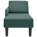 Chaiselongue Mit Kissen Und Rechter Armlehne Samt