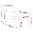 Chaiselongue Mit Kissen Cordstoff