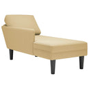 Chaiselongue Mit Kissen Cordstoff