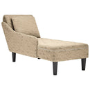 Chaiselongue Mit Kissen & Rechter Armlehne Grau Kunstleder