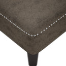 Chaiselongue Mit Kissen & Rechter Armlehne Grau Kunstleder