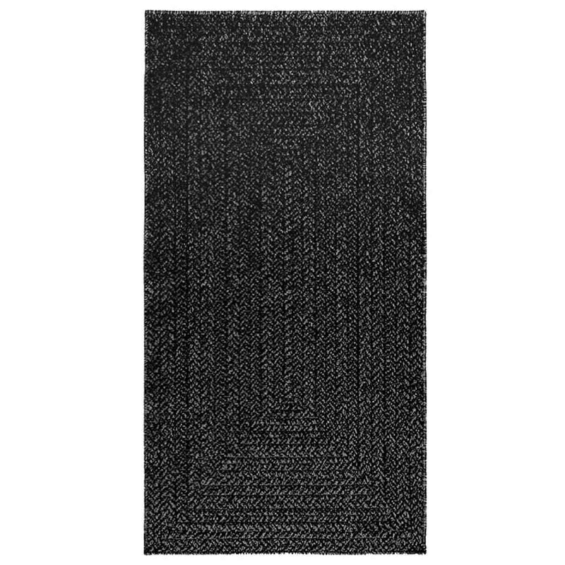 Teppich ZIZUR Anthrazit 80x150 cm Jute-Optik Indoor und Outdoor