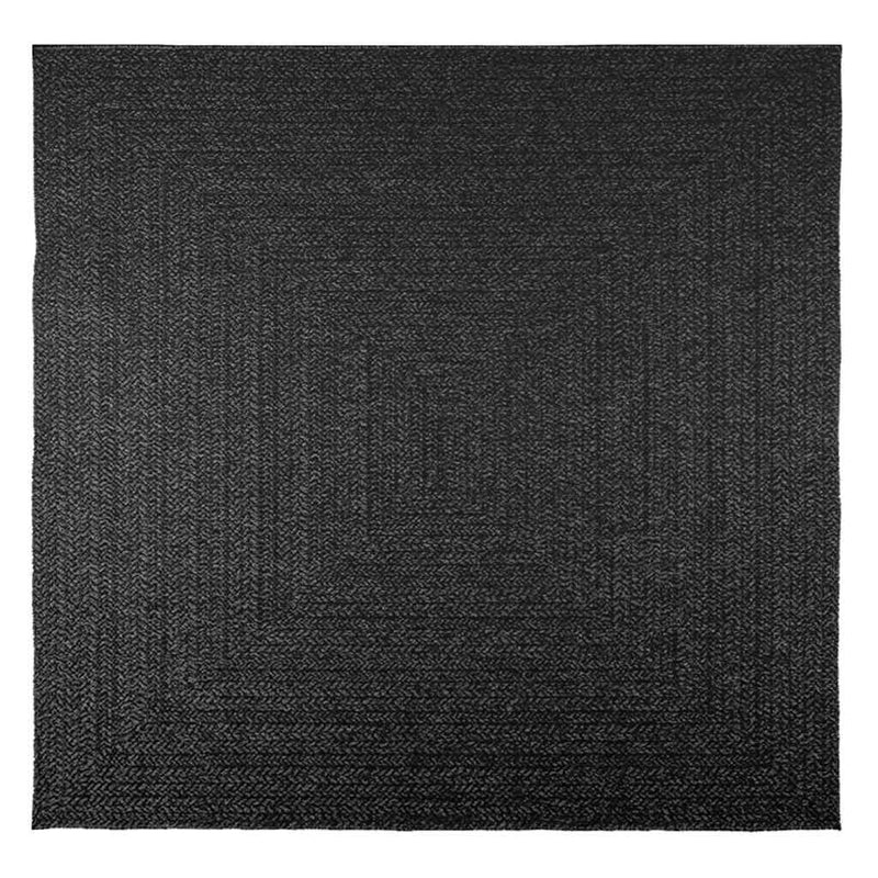 Teppich ZIZUR Anthrazit 200x200cm Jute-Optik Indoor und Outdoor