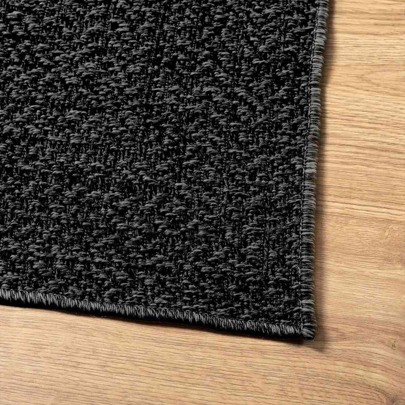 Teppich ZIZUR Anthrazit 200x200cm Jute-Optik Indoor und Outdoor