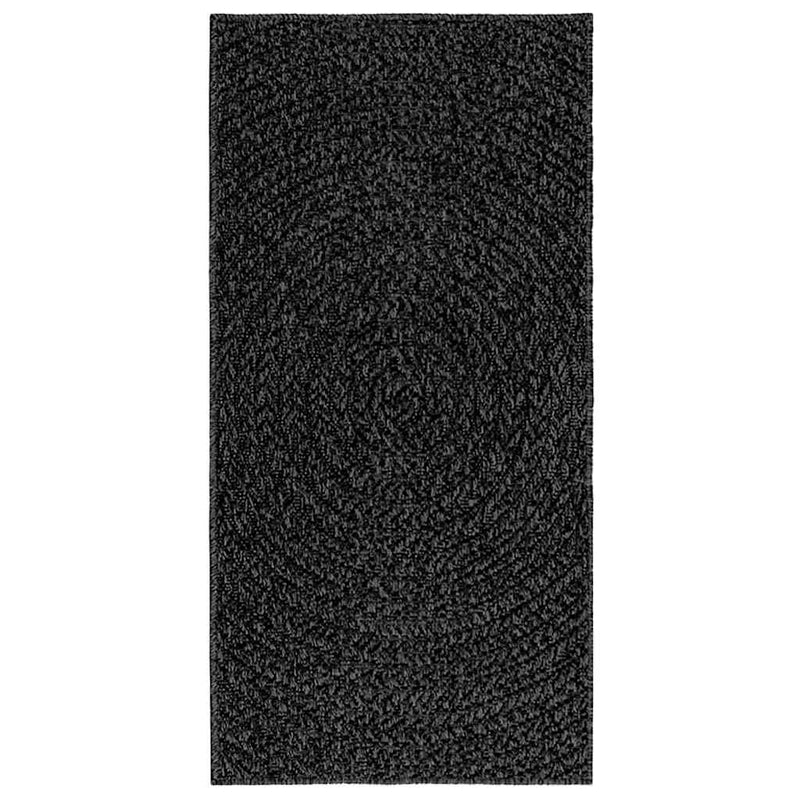 Teppich ZIZUR Anthrazit 60x110 cm Jute-Optik Indoor und Outdoor