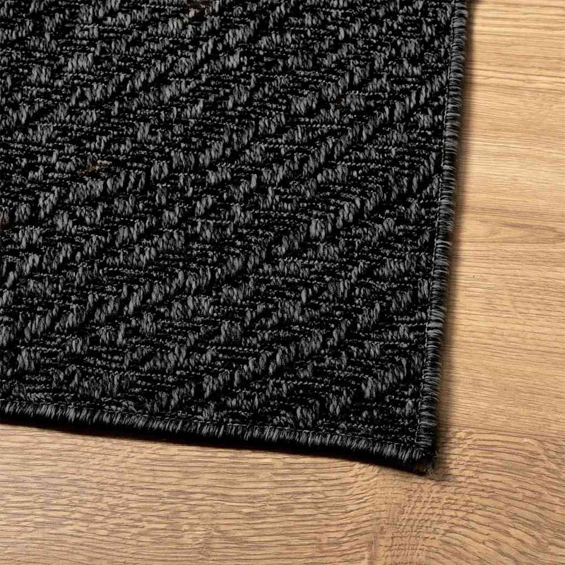 Teppich ZIZUR Anthrazit 100x200cm Jute-Optik Indoor und Outdoor