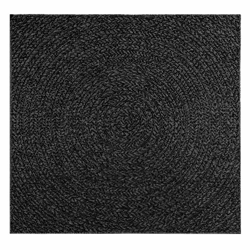 Teppich ZIZUR Anthrazit 120x120cm Jute-Optik Indoor und Outdoor