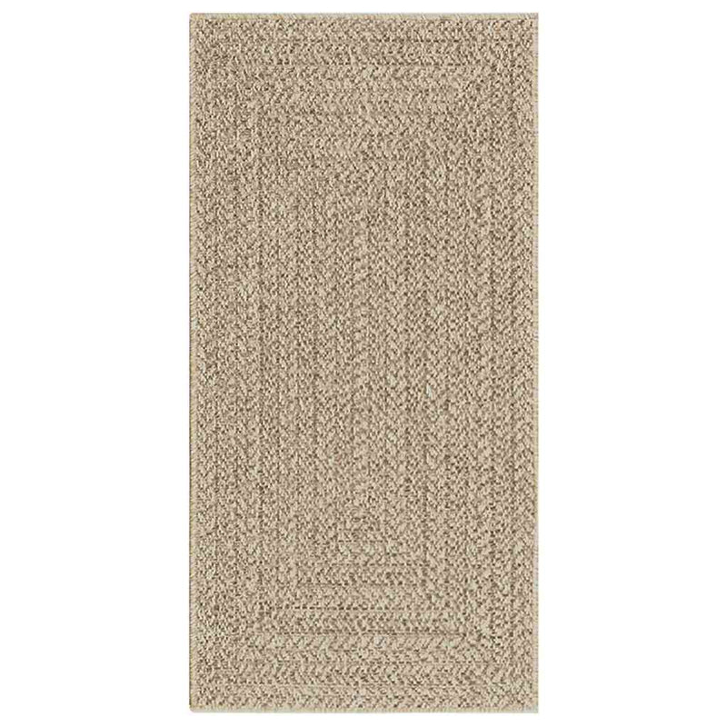 Teppich ZIZUR Beige 60x110 cm Jute-Optik Indoor und Outdoor