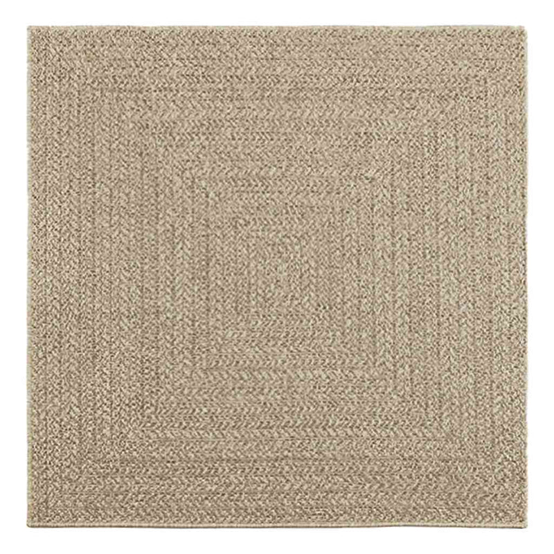 Teppich ZIZUR Beige 120x120 cm Jute-Optik Indoor und Outdoor