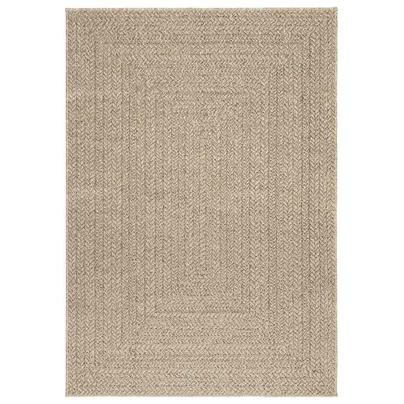 Teppich ZIZUR Beige 120x170 cm Jute-Optik Indoor und Outdoor