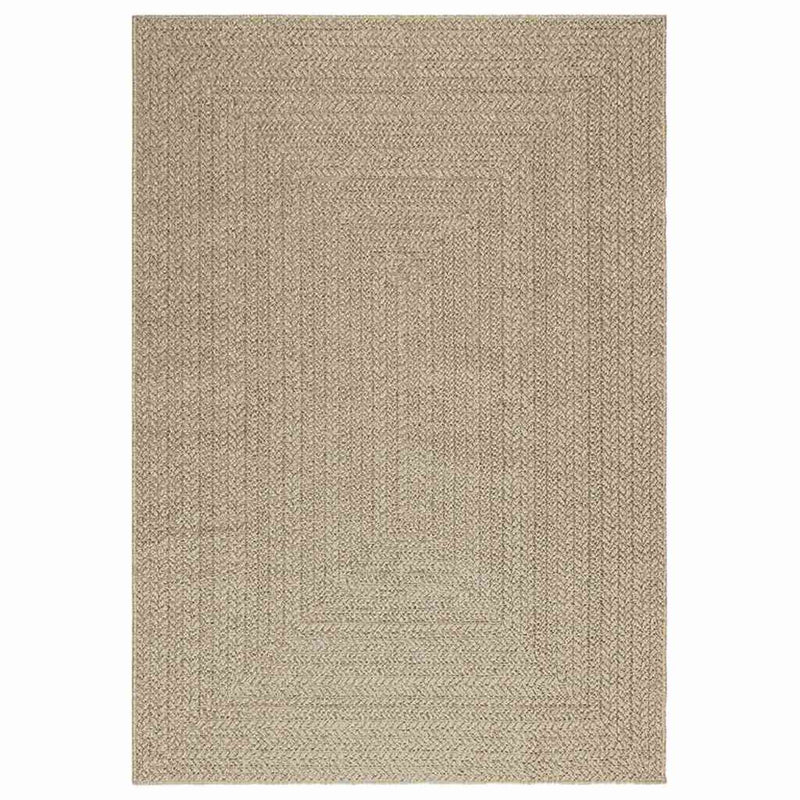 Teppich ZIZUR Beige 140x200 cm Jute-Optik Indoor und Outdoor