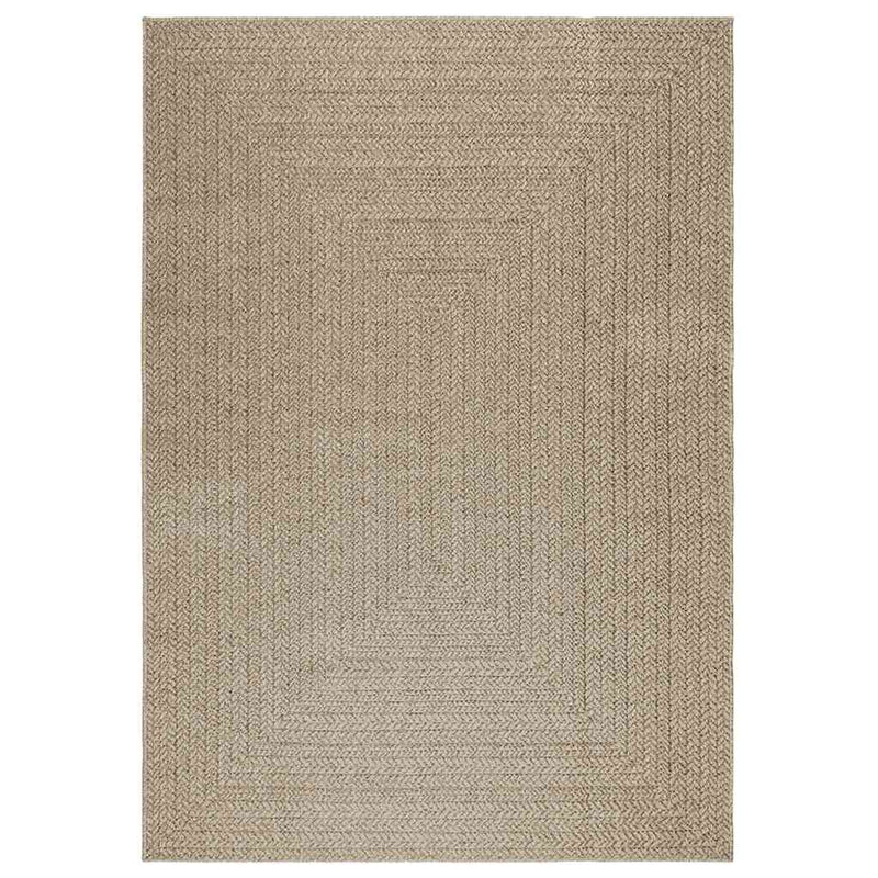 Teppich ZIZUR Beige 160x230 cm Jute-Optik Indoor und Outdoor