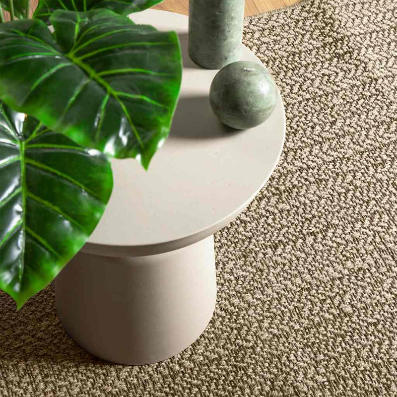 Teppich ZIZUR Beige 200x200 cm Jute-Optik Indoor und Outdoor