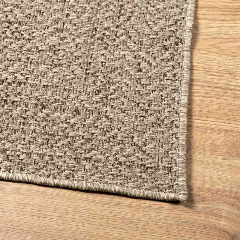 Teppich ZIZUR Beige 240x240 cm Jute-Optik Indoor und Outdoor