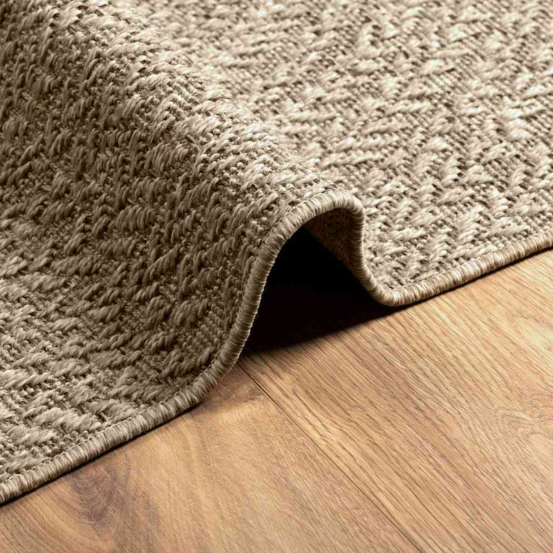 Teppich ZIZUR Beige 80x150 cm Jute-Optik Indoor und Outdoor