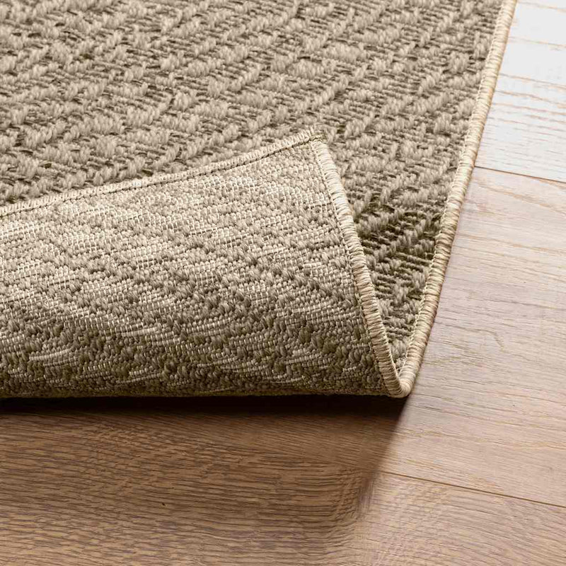 Teppich ZIZUR Beige 80x200 cm Jute-Optik Indoor und Outdoor