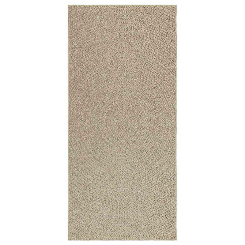 Teppich ZIZUR Beige 100x200 cm Jute-Optik Indoor und Outdoor