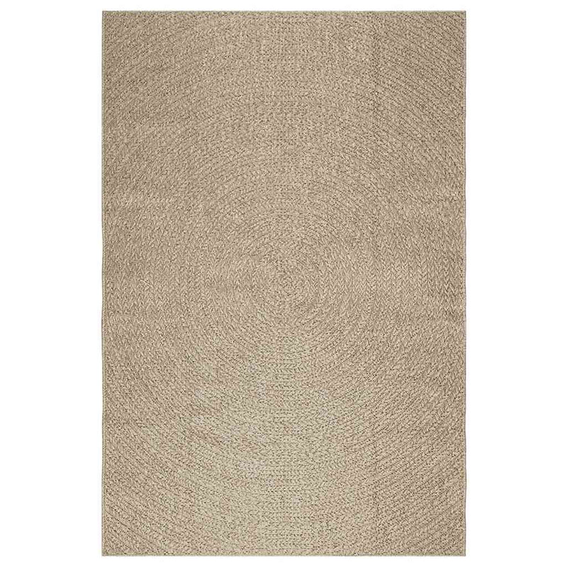 Teppich ZIZUR Beige 160x230 cm Jute-Optik Indoor und Outdoor