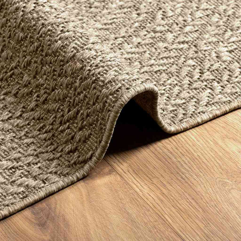 Teppich ZIZUR Beige 200x290 cm Jute-Optik Indoor und Outdoor