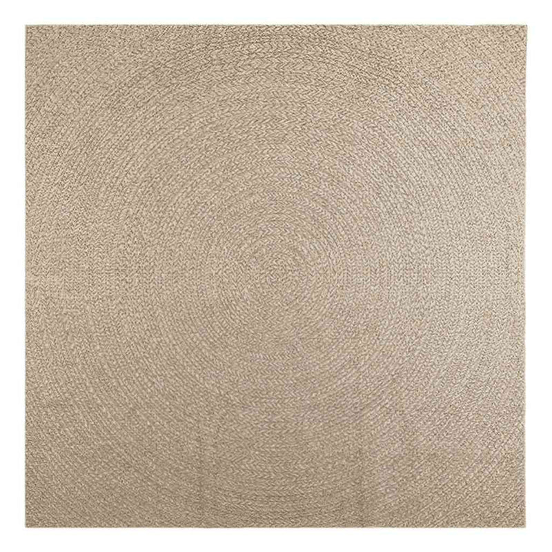 Teppich ZIZUR Beige 240x240 cm Jute-Optik Indoor und Outdoor