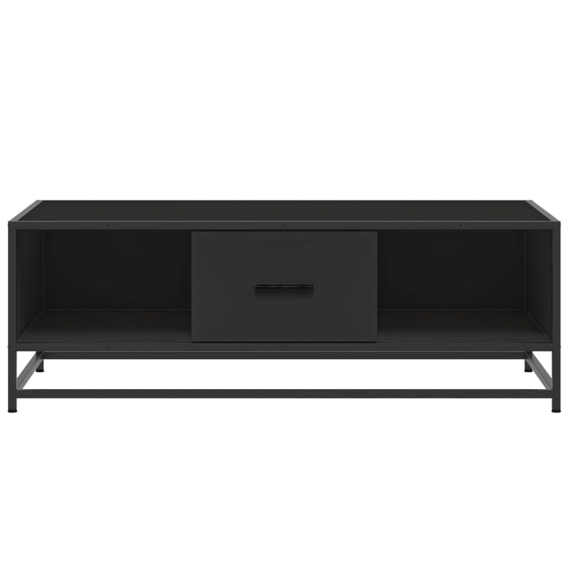 Couchtisch Schwarz 100x57x35 cm Holzwerkstoff und Metall