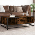 Couchtisch 100X57X35 Cm Holzwerkstoff Und Metall