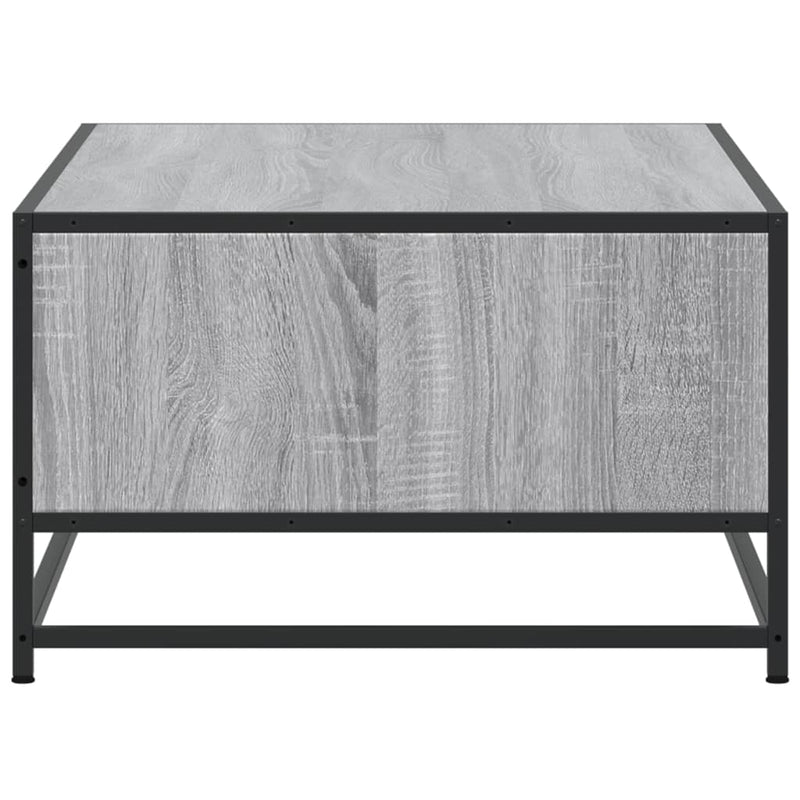 Couchtisch Grau Sonoma 100x57x35 cm Holzwerkstoff und Metall