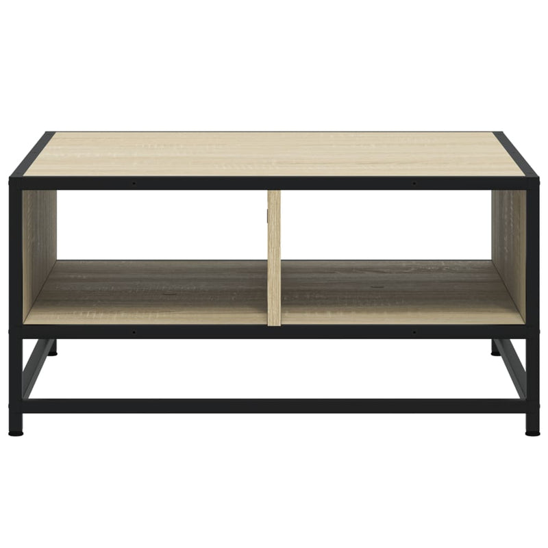 Couchtisch Sonoma-Eiche 60,5x60,5x30cm Holzwerkstoff und Metall