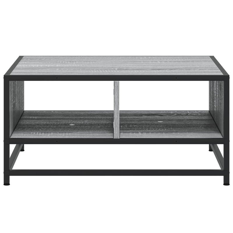 Couchtisch Grau Sonoma 60,5x60,5x30 cm Holzwerkstoff und Metall