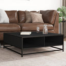 Couchtisch Braun Eiche 60,5X60,5X30 Cm Holzwerkstoff Und Metall